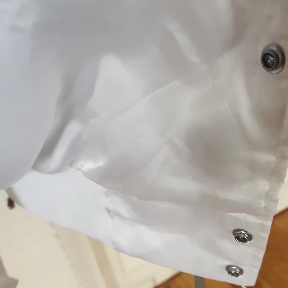 Vintage Satin 80/90s Corvette Club Of America White Satin Bomber Jacket - Picture 12 of 12